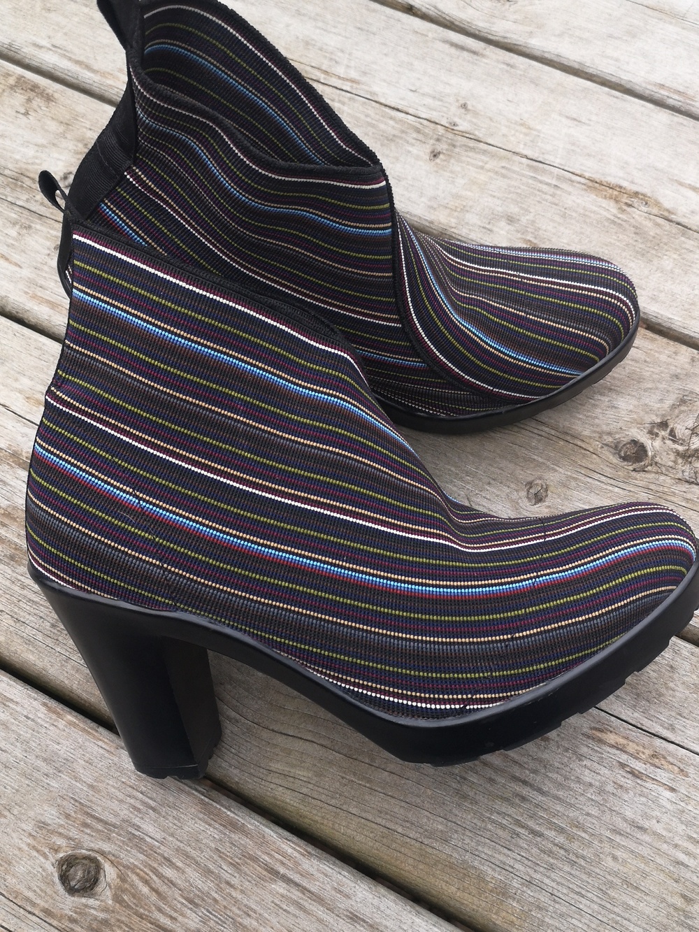 San Miguel multicoloured heeled ankle boots